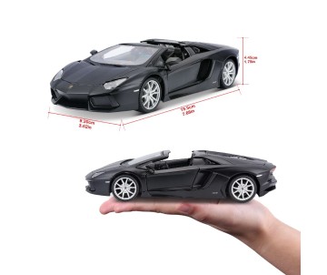 Maisto 1/24 Special Edition Lamborghini Aventador LP 700-4 Roadster (Matte Black)