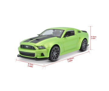 Maisto 1/24 SE 2014 Ford Mustang Street Racer - Metallic Light Green
