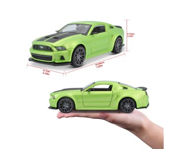 Maisto 1/24 SE 2014 Ford Mustang Street Racer - Metallic Light Green