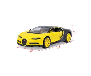 Maisto 1/24 SE Bugatti Chiron - Yellow/Black