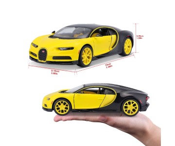 Maisto 1/24 SE Bugatti Chiron - Yellow/Black