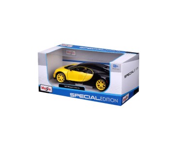Maisto 1/24 SE Bugatti Chiron - Yellow/Black