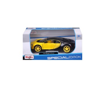 Maisto 1/24 SE Bugatti Chiron - Yellow/Black