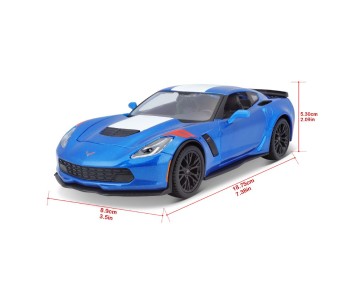 Maisto 1/24 SE 2017 Chevrolet Corvette Grand Sport - Metallic Blue