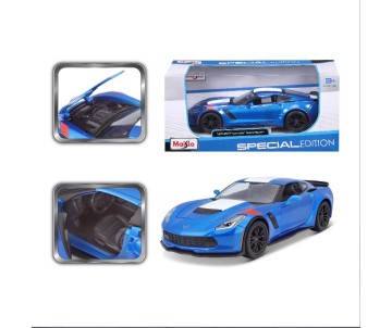 Maisto 1/24 SE 2017 Chevrolet Corvette Grand Sport - Metallic Blue
