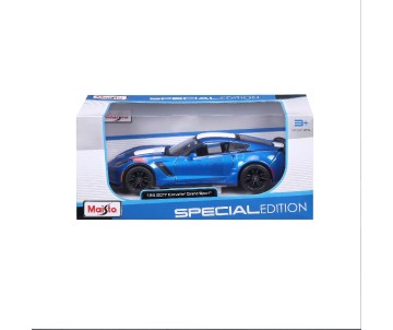 Maisto 1/24 SE 2017 Chevrolet Corvette Grand Sport - Metallic Blue