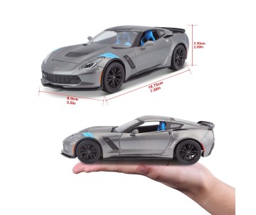 Maisto 1/24 Special Edition 2017 Chevrolet Corvette Grand Sport (Metallic Grey)