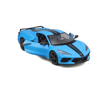 Maisto 1/24 SE 2020 Chevrolet Corvette Stingray Z51 - Blue W/Blk Stripe