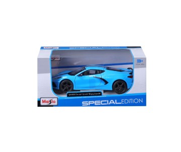 Maisto 1/24 SE 2020 Chevrolet Corvette Stingray Z51 - Blue W/Blk Stripe