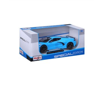 Maisto 1/24 SE 2020 Chevrolet Corvette Stingray Z51 - Blue W/Blk Stripe