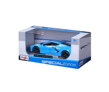 Maisto 1/24 SE 2020 Chevrolet Corvette Stingray Z51 - Blue W/Blk Stripe