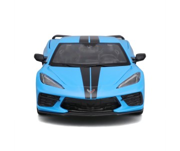 Maisto 1/24 SE 2020 Chevrolet Corvette Stingray Z51 - Blue W/Blk Stripe
