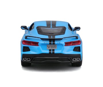 Maisto 1/24 SE 2020 Chevrolet Corvette Stingray Z51 - Blue W/Blk Stripe