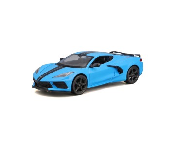 Maisto 1/24 SE 2020 Chevrolet Corvette Stingray Z51 - Blue W/Blk Stripe