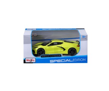 Maisto 1/24 Special Edition 2020 Chevrolet Corvette Stingray Z51 (Yellow W/Black Stripe)