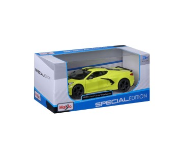 Maisto 1/24 Special Edition 2020 Chevrolet Corvette Stingray Z51 (Yellow W/Black Stripe)