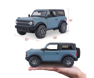 Maisto 1/24 Special Edition 2021 Ford Bronco Badlands 2 door (A51 Blue)