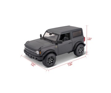 Maisto 1/24 SE 2021 Ford Bronco Badlands 2 dr. - Grey