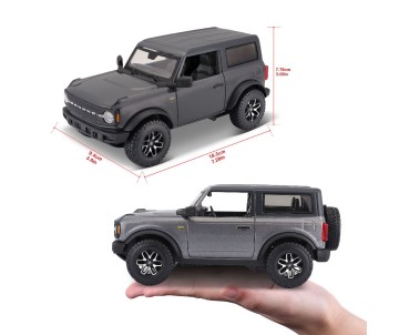 Maisto 1/24 SE 2021 Ford Bronco Badlands 2 dr. - Grey
