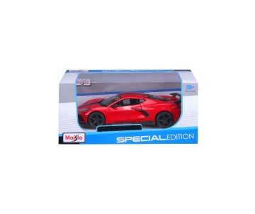Maisto 1/24 SE 2020 Chevrolet Corvette Stingray Coupe High wing - Red