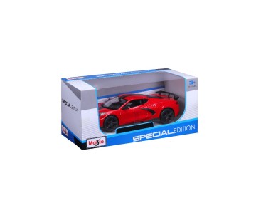 Maisto 1/24 SE 2020 Chevrolet Corvette Stingray Coupe High wing - Red