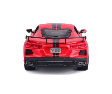Maisto 1/24 SE 2020 Chevrolet Corvette Stingray Coupe High wing - Red
