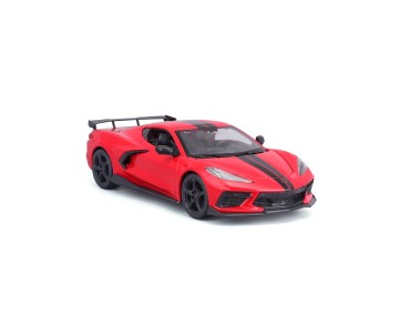 Maisto 1/24 SE 2020 Chevrolet Corvette Stingray Coupe High wing - Red