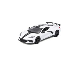 Maisto 1/24 SE 2020 Chevrolet Corvette Stingray Coupe High wing - White