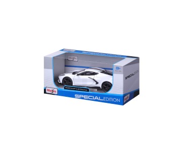 Maisto 1/24 SE 2020 Chevrolet Corvette Stingray Coupe High wing - White