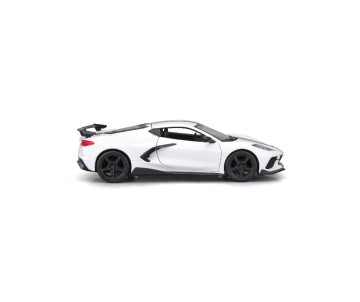Maisto 1/24 SE 2020 Chevrolet Corvette Stingray Coupe High wing - White