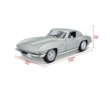 Maisto 1/18 SE 1965 Chevrolet Corvette - Silver