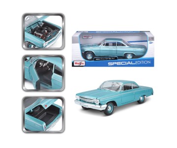 Maisto 1/18 SE 1962 Chevrolet Bel Air - Metallic Light Blue