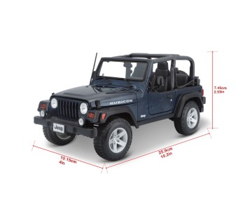 Maisto 1/18 SE Jeep Wrangler Rubicon - Metallic Blue