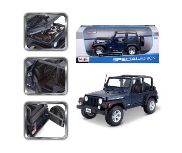 Maisto 1/18 SE Jeep Wrangler Rubicon - Metallic Blue