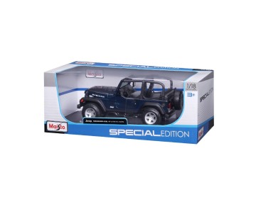 Maisto 1/18 SE Jeep Wrangler Rubicon - Metallic Blue