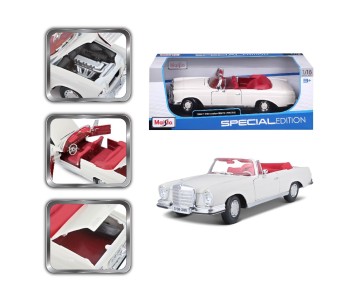 Maisto 1/18 SE 1967 Mercedes-Benz 280SE Cabrio - Cream