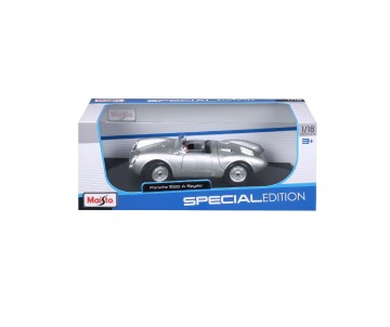Maisto 1/18 Special Edition 1956 Porsche 550A Spyder (Silver)