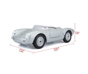 Maisto 1/18 Special Edition 1956 Porsche 550A Spyder (Silver)