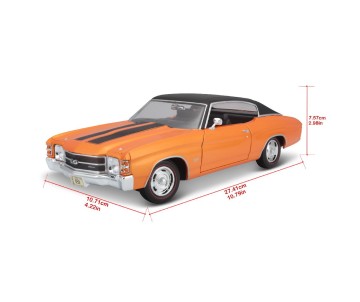 Maisto 1/18 Special Edition 1971 Chevrolet Chevelle SS 454 Coupe (Orange)
