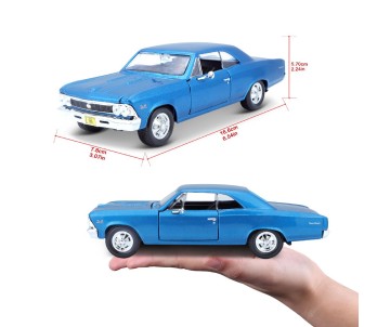 Maisto 1/24 Special Edition 1966 Chevrolet Chevelle SS 396  (Metallic Blue)