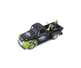 Maisto 1/24 Harley Davidson '48 FL Panhead + '48 Ford F-1 Pickup (Dull Black/Green)