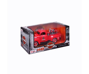 Maisto 1/24 Harley Davidson '36 EL Knucklehead + 1948 Ford F-1 (Dark Red)