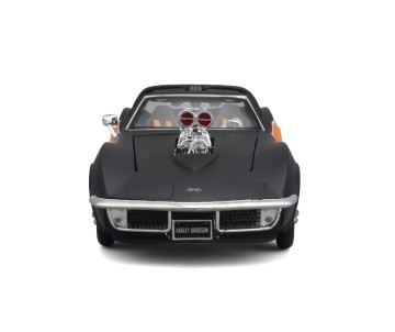 Maisto 1/25 Harley Davidson Custom 1970 Chevy Corvette (Black/Orange)