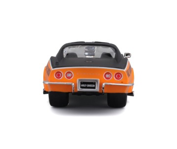 Maisto 1/25 Harley Davidson Custom 1970 Chevy Corvette (Black/Orange)