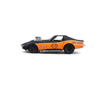 Maisto 1/25 Harley Davidson Custom 1970 Chevy Corvette (Black/Orange)