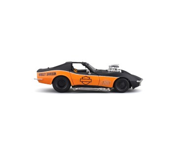 Maisto 1/25 Harley Davidson Custom 1970 Chevy Corvette (Black/Orange)