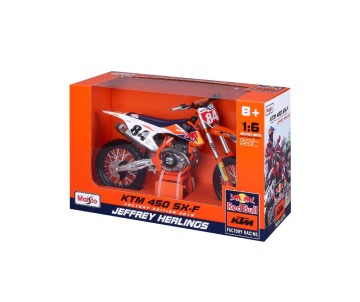 Maisto 1/6 Red Bull KTM Superbike SX 450 (2018)  - #84 Herlings