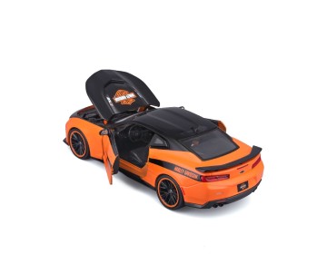 Maisto 1/24 Harley Davidson Custom 2017 Chevrolet Camaro ZL1 (Black/Orange)