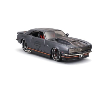 Maisto 1/24 Harley Davidson Custom 1968 Chevrolet Camaro (Metallic Gray)