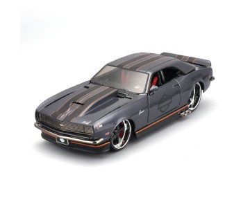 Maisto 1/24 Harley Davidson Custom 1968 Chevrolet Camaro (Metallic Gray)
